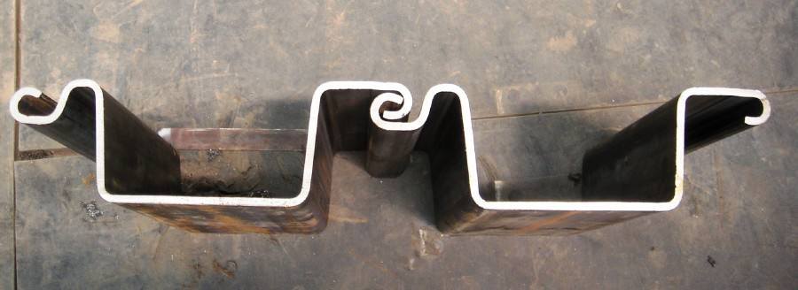 U型冷弯钢板桩的不同形状和断面